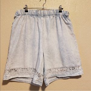 Vintage Sasson Acid Wash Shorts Size 22W